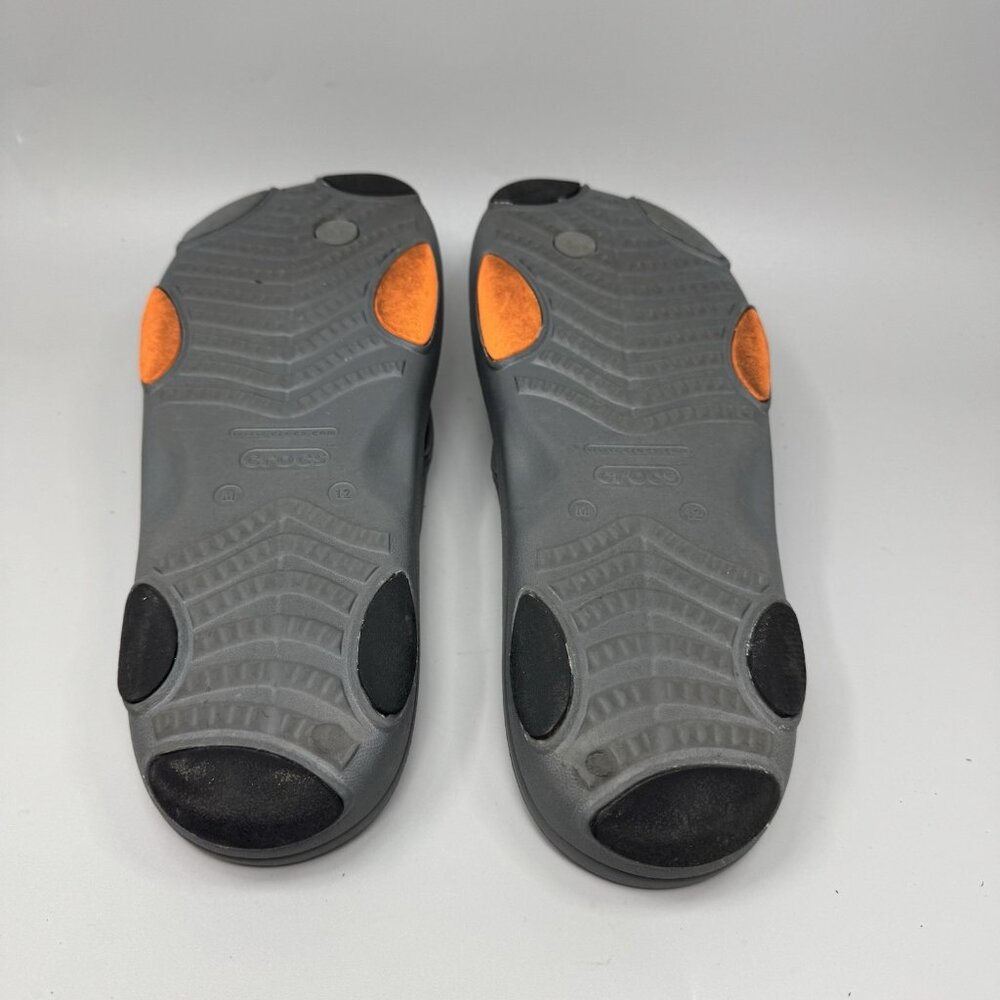 Crocs Iconic Comfort All Terrain Mens Size 12 Thong Flip Flop Sandals Gray - Picture 7 of 7